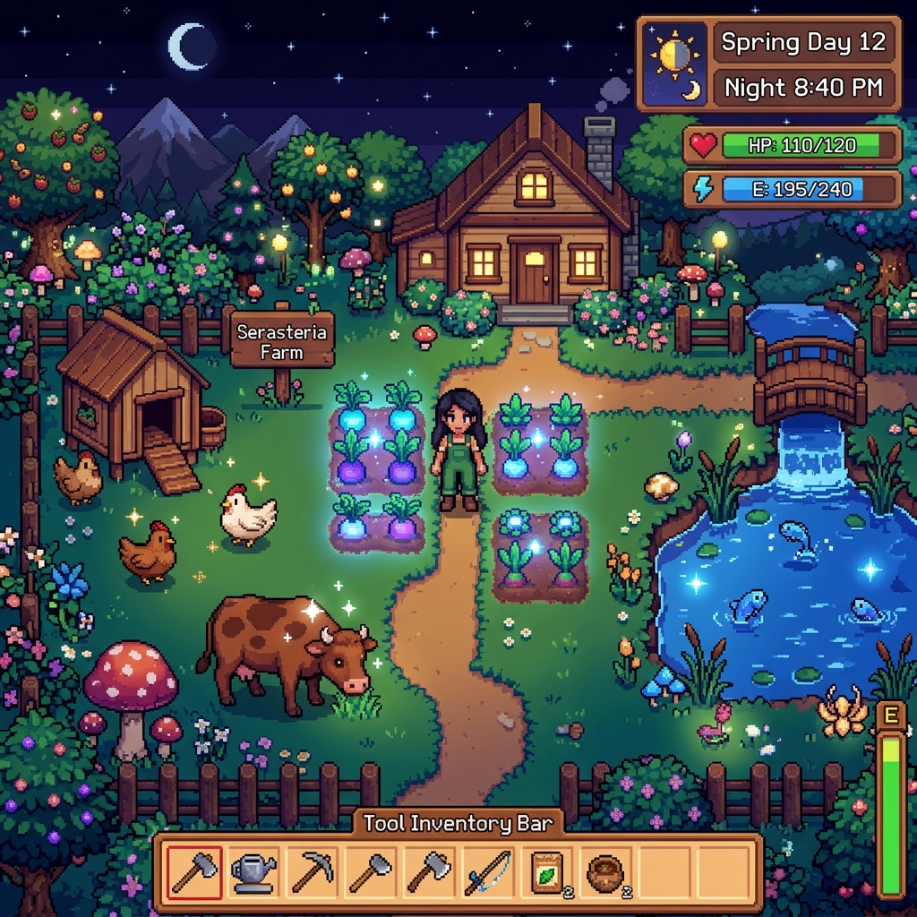Neon Borough Farming